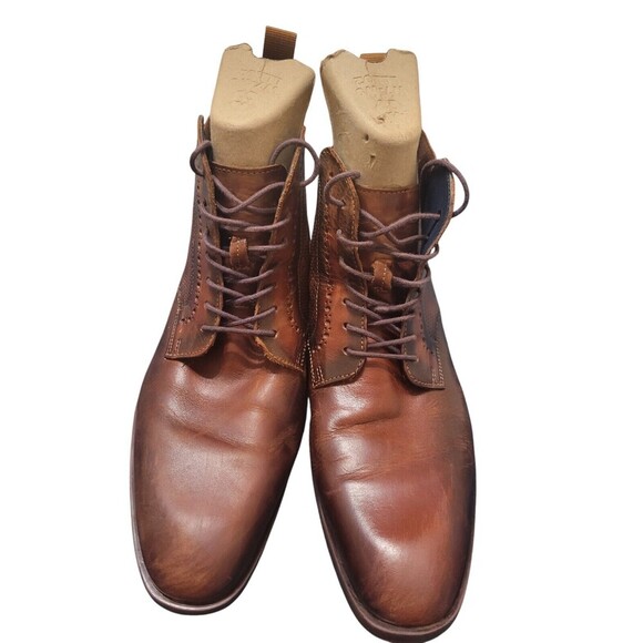 Stacy Adams 25325-240 Men's Rupert Plain Toe Lace And Gore Boot Brown 10M - Picture 2 of 9